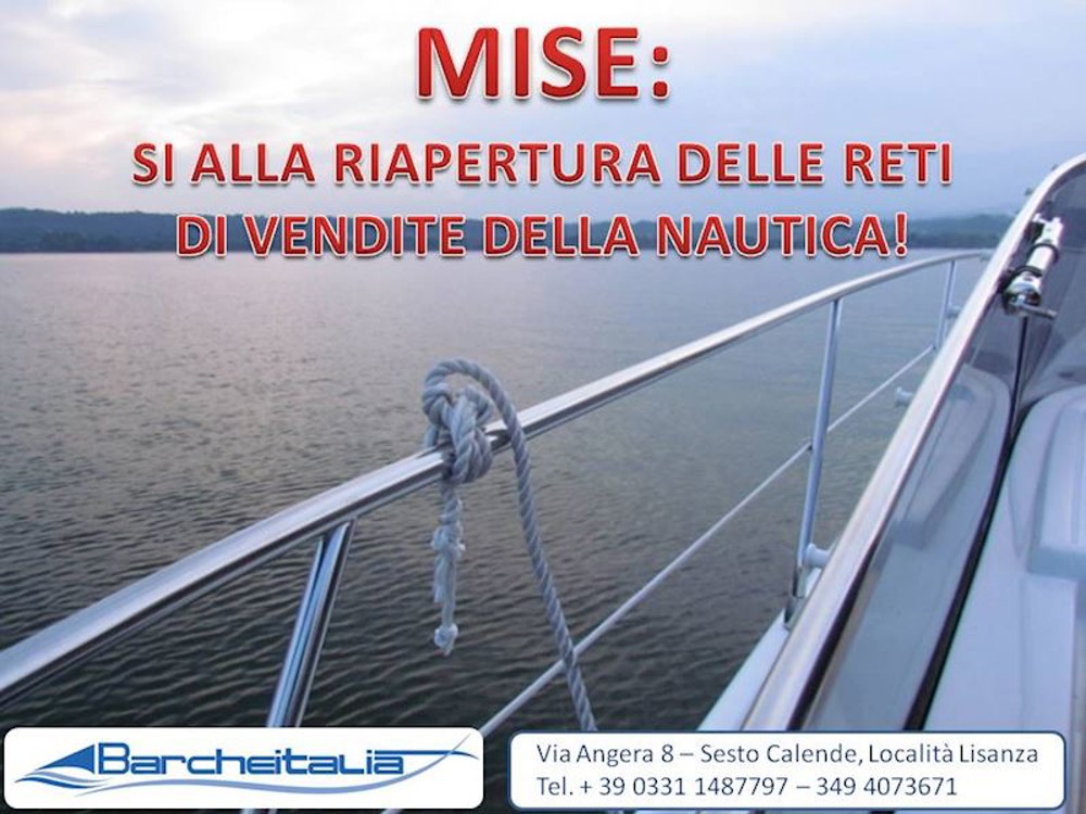 MiSE: SI ALLA RIAPERTURA DELLE RETI DI VENDITA DELLA NAUTICA